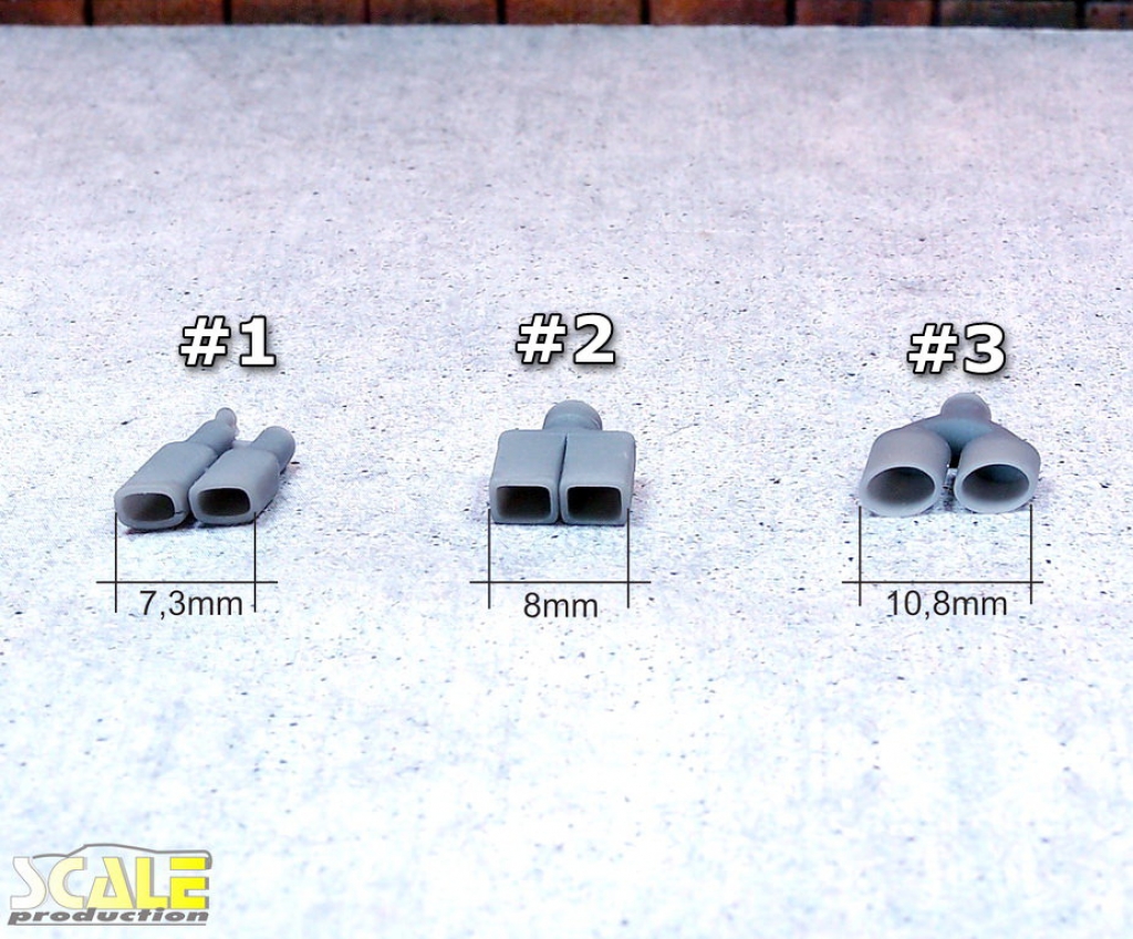 Auspuff-Endrohre (1Stk.)