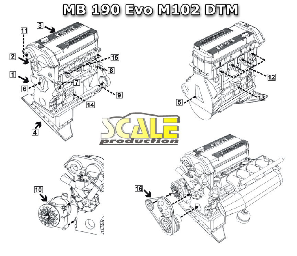 MB 190 M102 engine (DTM)